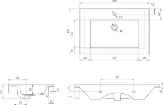 Раковина Kirovit Оскар 85 см